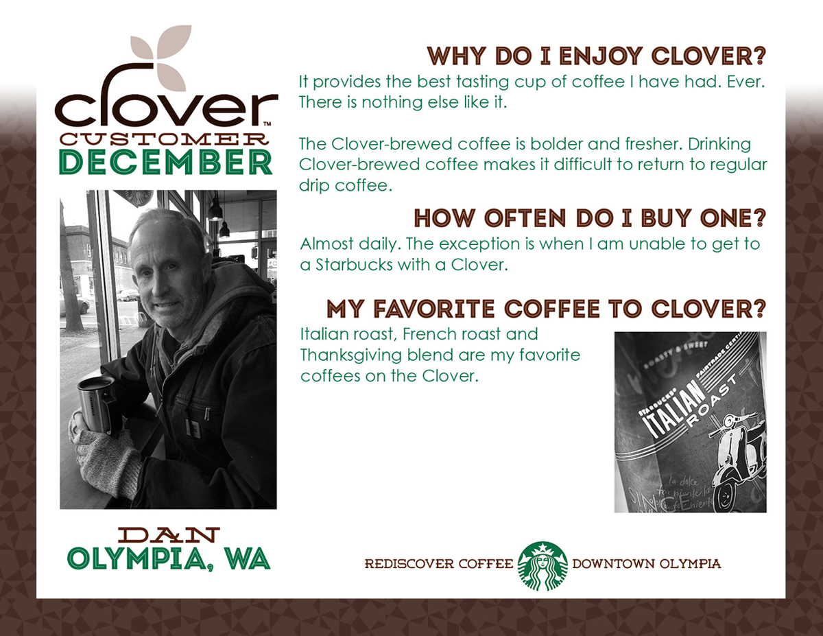 December's Clover Customer: Dan